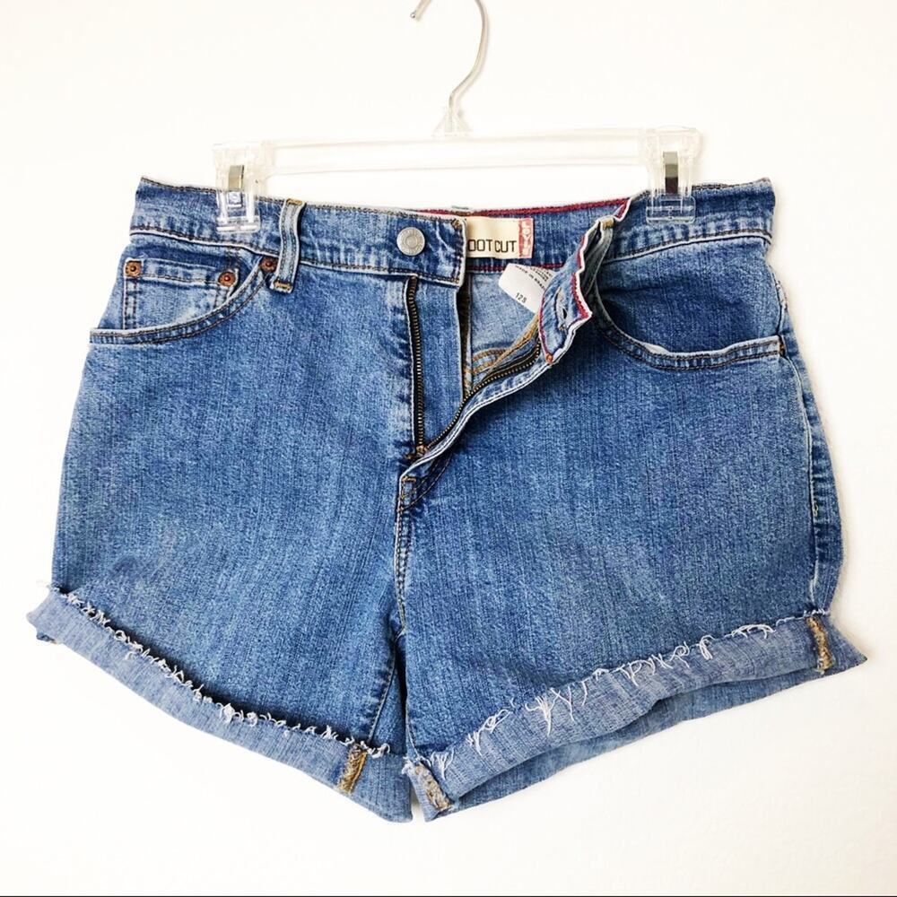 Levi’s High Rise Cutoff Raw Hem Shorts